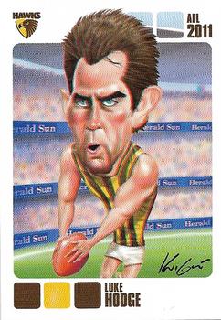 2011 Herald Sun AFL  - All Star Caricature #NNO Luke Hodge Front